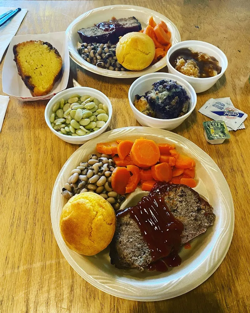 Meatloaf and Assorted Vegetable Sides